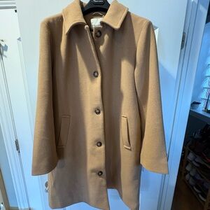 Abercrombie & Fitch Camel Wool Blend Coat